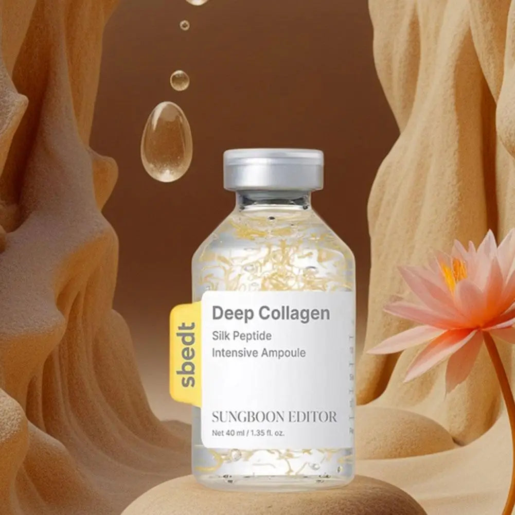 Korean Sbect Facial Skin Care Set - Collagen Silk Peptide Ampoule, Boosting Cream Serum, Retinol Capsule, Revitalizing, Brighten
