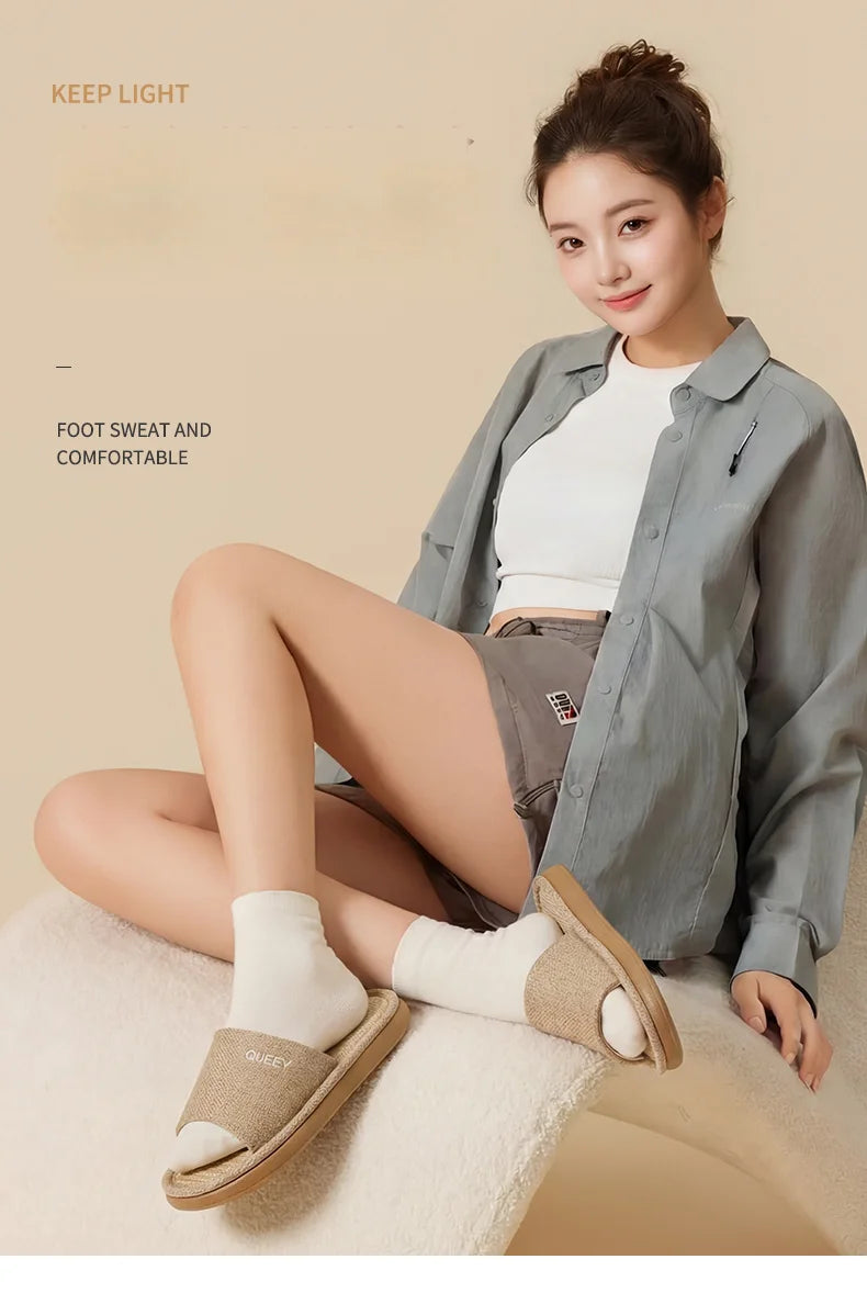New  slippers for women at home, indoor anti Non-Slip couple summer floor slippers Men Shoes For All Seasons