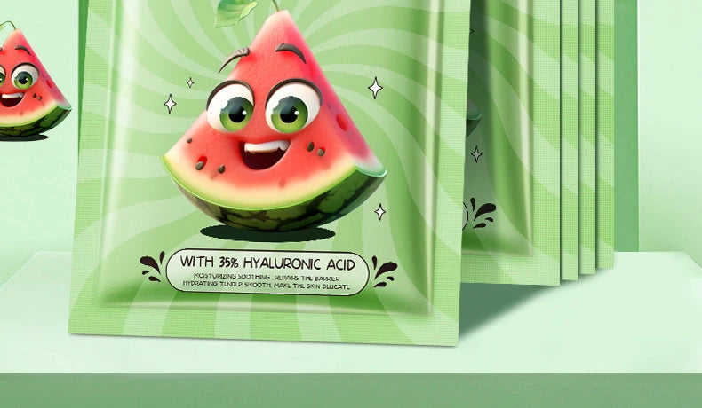 8pcs  Fresh Fruits Face Mask Facial Skincare Moisturizing Brightening Firming Hydrating Facial Masks for Face Skin Care