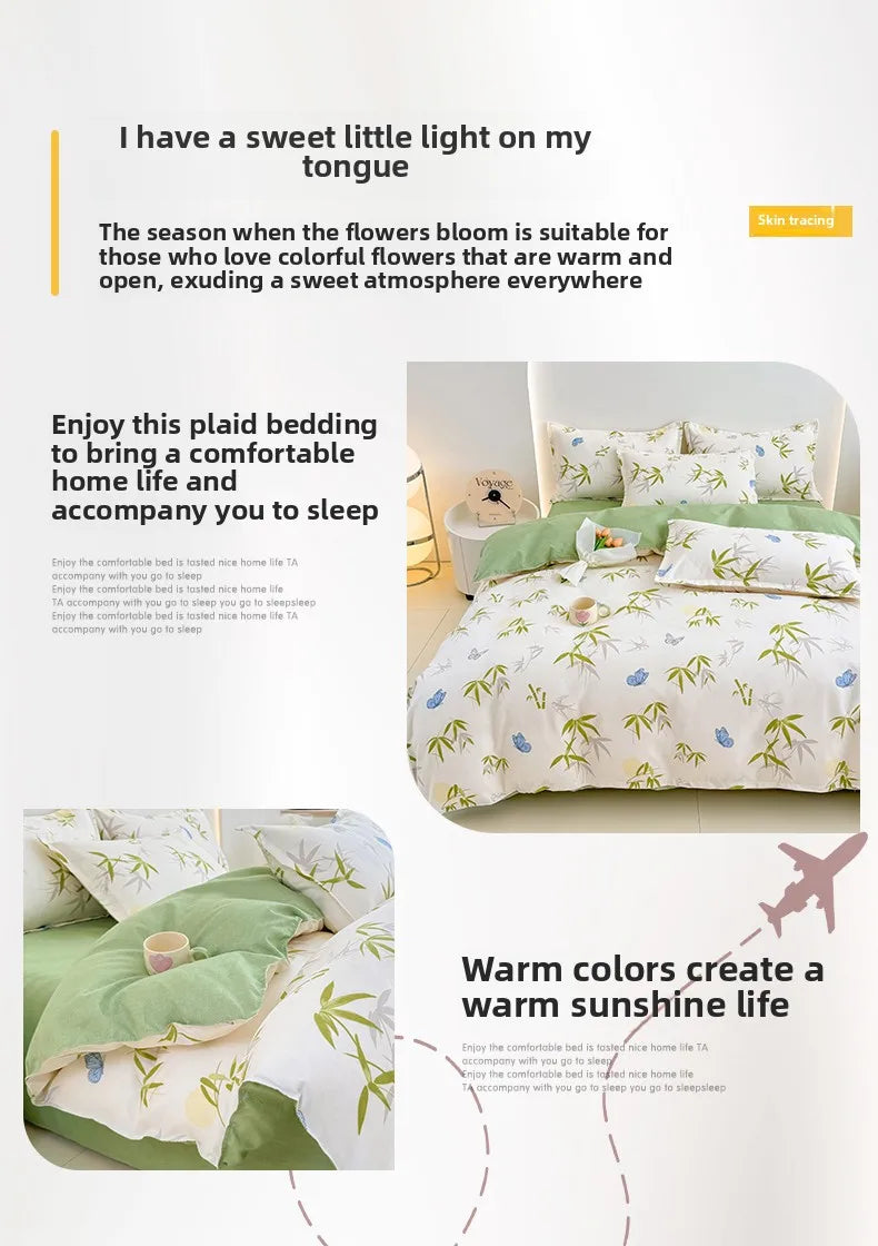 Spring 2025 Plant-based Cashmere Single Quilt Cover Printed Duvet Cover Skin-friendly and Breathable Bedding 150x200 220x240