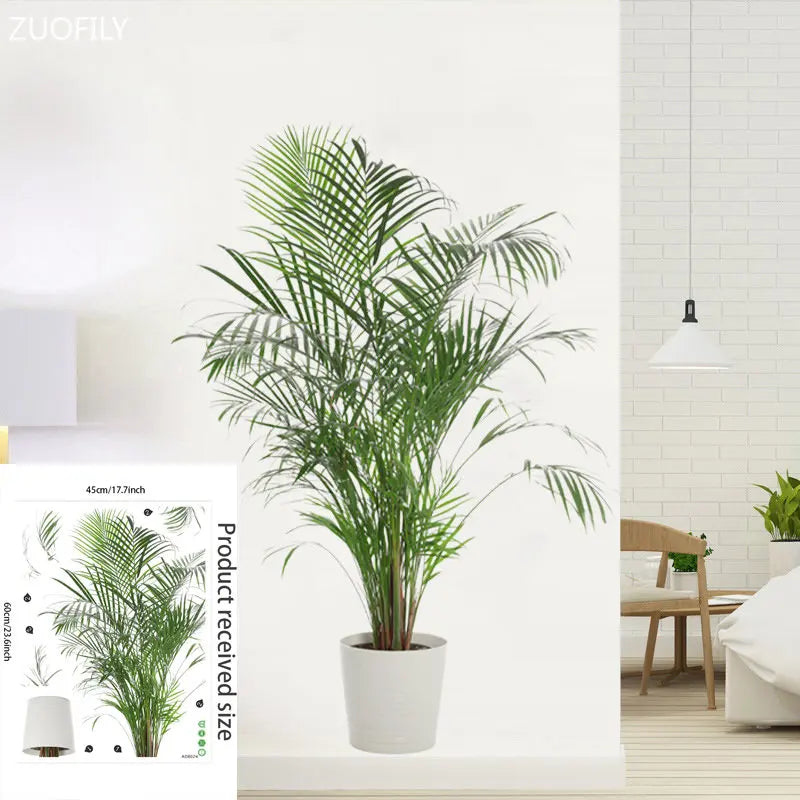 16 Styles Large Tropical Green Plants Wall Stickers Palm Leaves PVC Living Room Art Vinyl Poster Wallpaper Home Decoration Mural