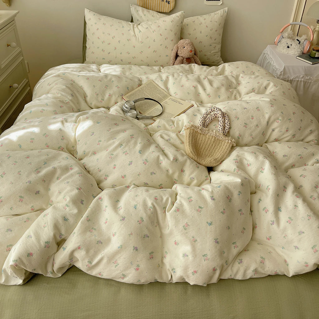 Home Microfiber Duvet Cover 1Pc Breathable Soft Zipper Closure Corner Ties Wrinkle Resistant Hypoallergenic Bedding for Bedroom