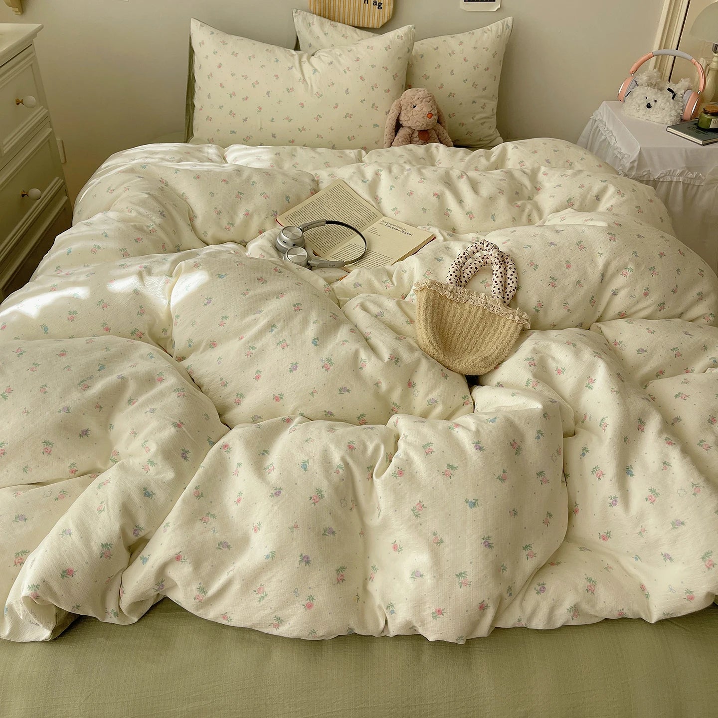 Home Microfiber Duvet Cover 1Pc Breathable Soft Zipper Closure Corner Ties Wrinkle Resistant Hypoallergenic Bedding for Bedroom