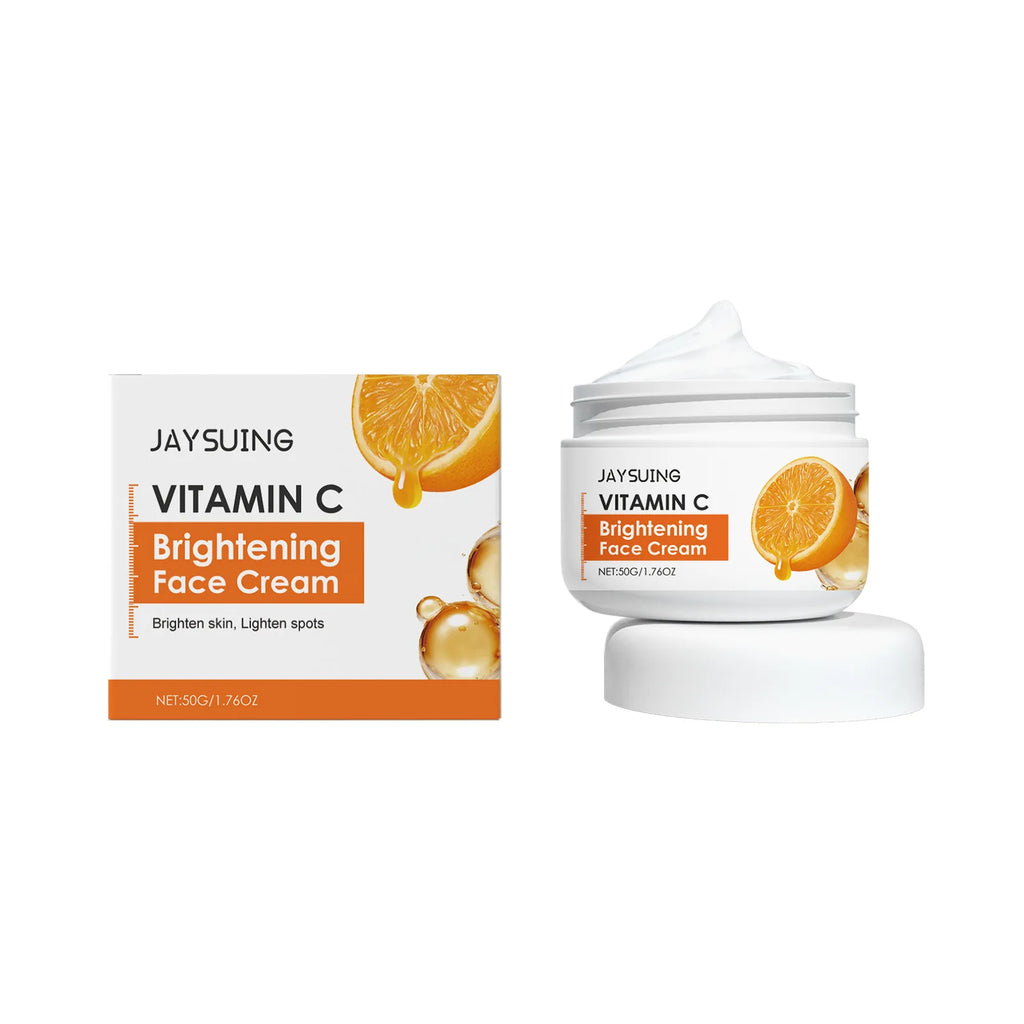Vitamin C Skincare Set Face Whiten Cream Dark Spots Serum Cleaning Facial Cleanser Moisturizer Toner Firming Eye Cream Skin Care
