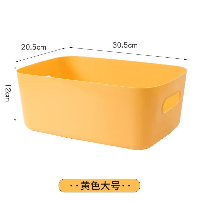 Foldable Storage Boxes Student Desktop Collapsible Crate Organizer Tape Stationery Cosmetic Rack Folding Storage Basket 1PC