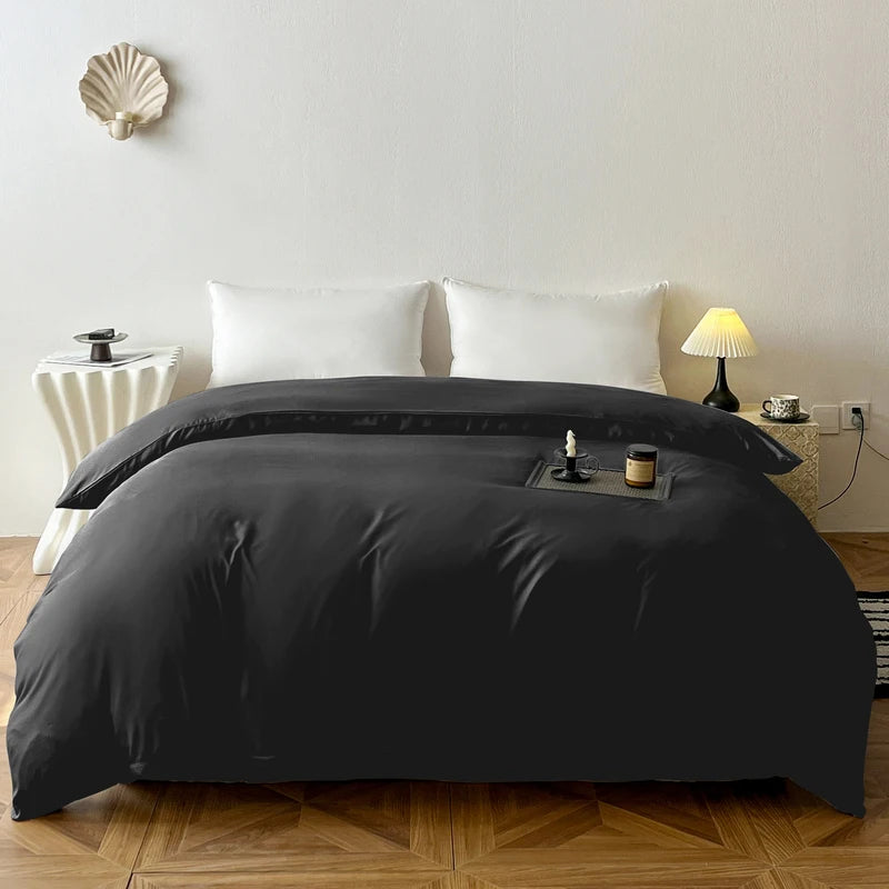 Ins Style Solid Color Duvet Cover Washed Bedclothes Comforter Cover Soft Bedding Quilt Covers 150x200cm / 200x230cm / 220x240cm