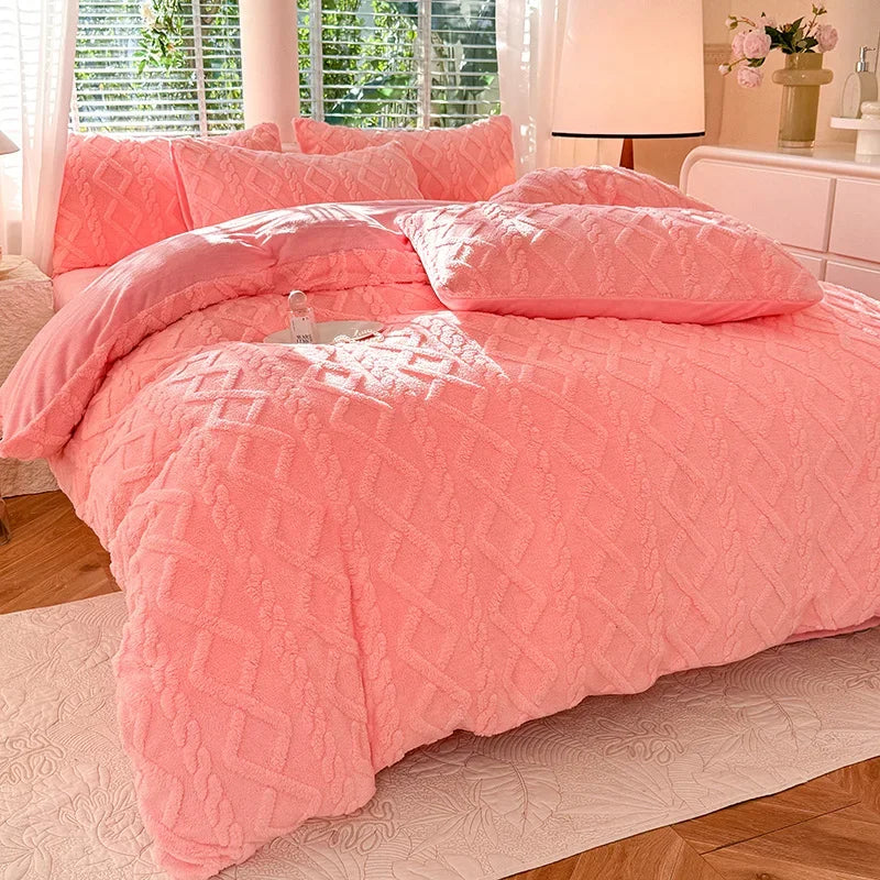 Warmth Duvet Cover Dual Use Blanket Warm Winter Blanket Soft Cozy Quilt Cover Plush Blankets for Beds Soft Cozy NO Pillowcases