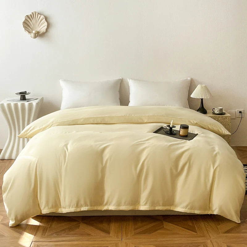 Ins Style Solid Color Duvet Cover Washed Bedclothes Comforter Cover Soft Bedding Quilt Covers 150x200cm / 200x230cm / 220x240cm