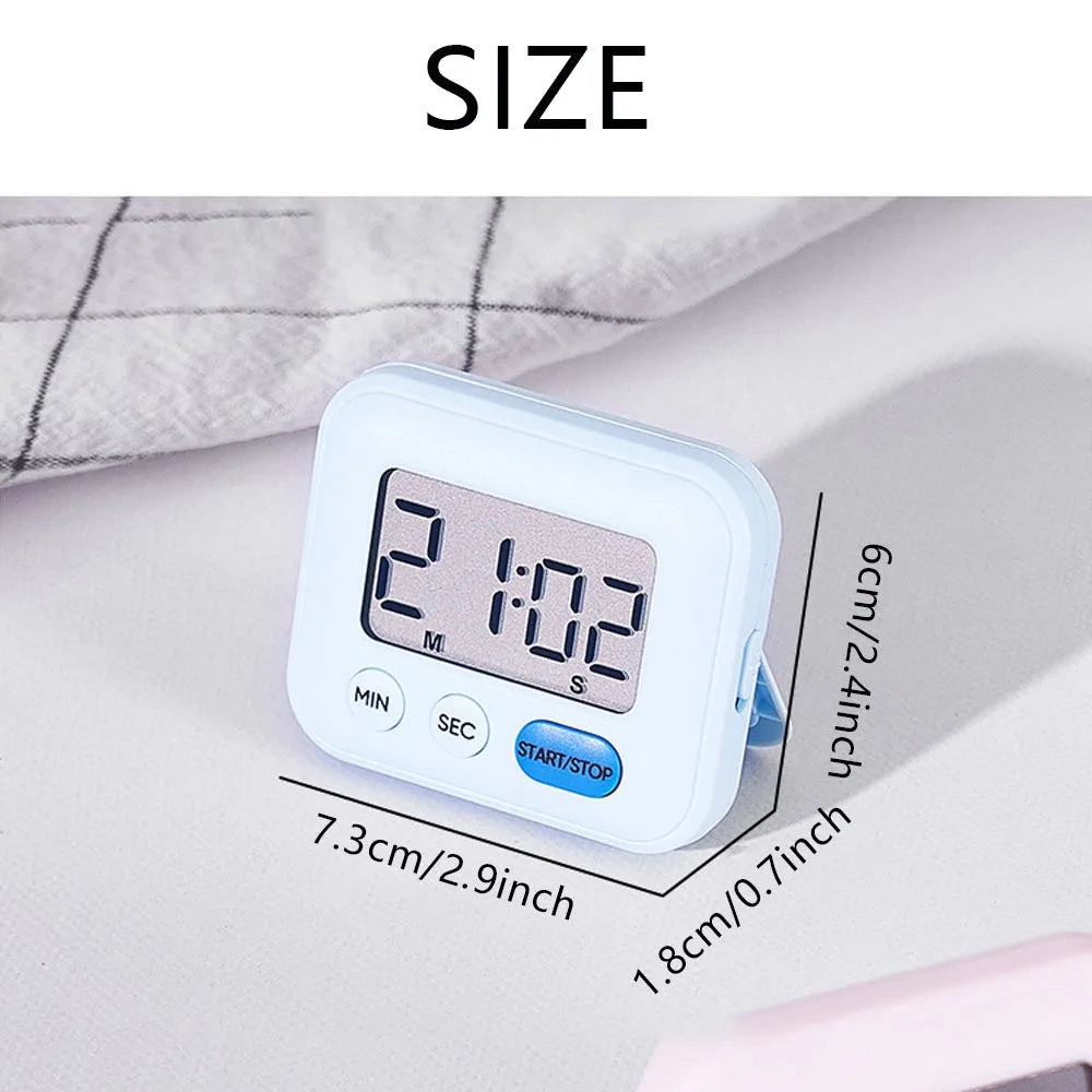 Silent Alarm for Student Time ManagementDigital Timer for Kids Study & Kitchen–Magnetic Countdown Timer with Large Display,99min
