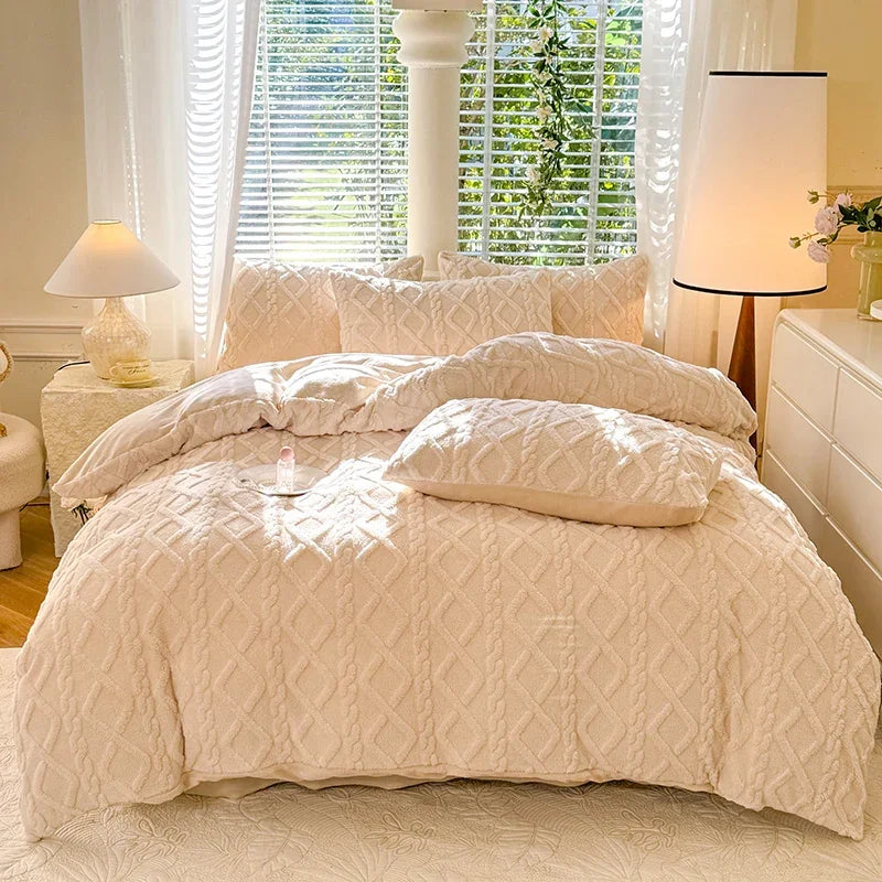 Warmth Duvet Cover Dual Use Blanket Warm Winter Blanket Soft Cozy Quilt Cover Plush Blankets for Beds Soft Cozy NO Pillowcases