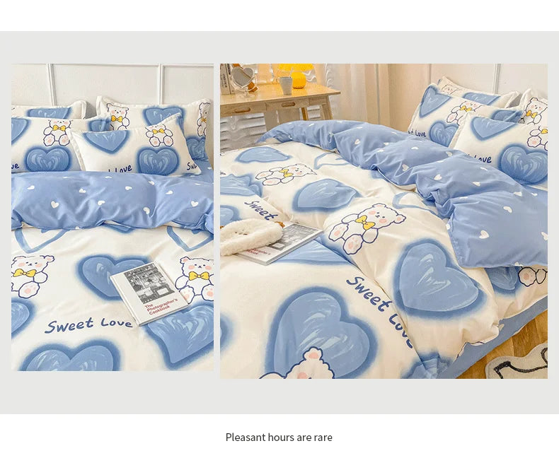 Warm Duvet Covers Suitable for Various Skin Types in Autumn Winter Spring Soft Bedding Covers Suitable for All Seasons Bed Sack