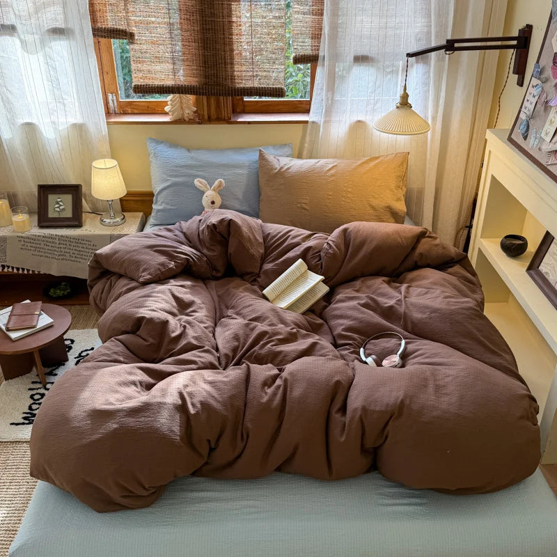 1 Duvet Cover, Soft Breathable Microfiber Quilt Cover, Wrinkle Resistant Fade Resistant All Season Bedding Comforter Cover