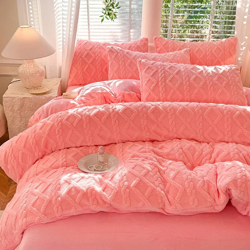 Warmth Duvet Cover Dual Use Blanket Warm Winter Blanket Soft Cozy Quilt Cover Plush Blankets for Beds Soft Cozy NO Pillowcases