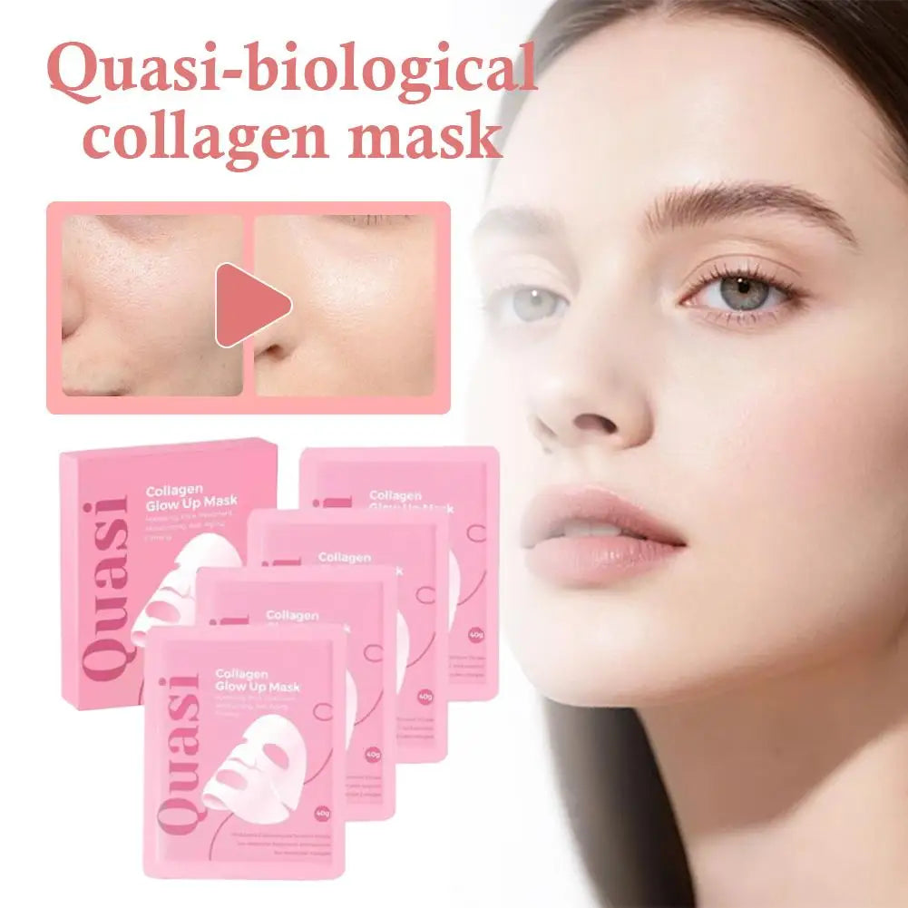 Quasi 3D Lifting Skincare Set Korean Night Cream Serum Face Mask Overnight Deep Hydration Firming Brightening Pore Minimizing