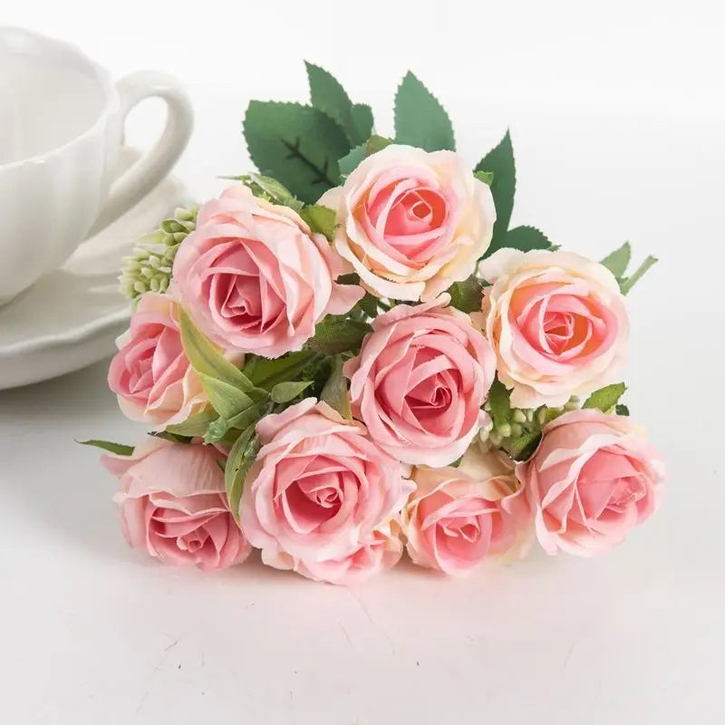 1PC Artificial flowers Begonia plants bouquet suitable Long Vine for wall family room garden wedding indoor outdoor decoration