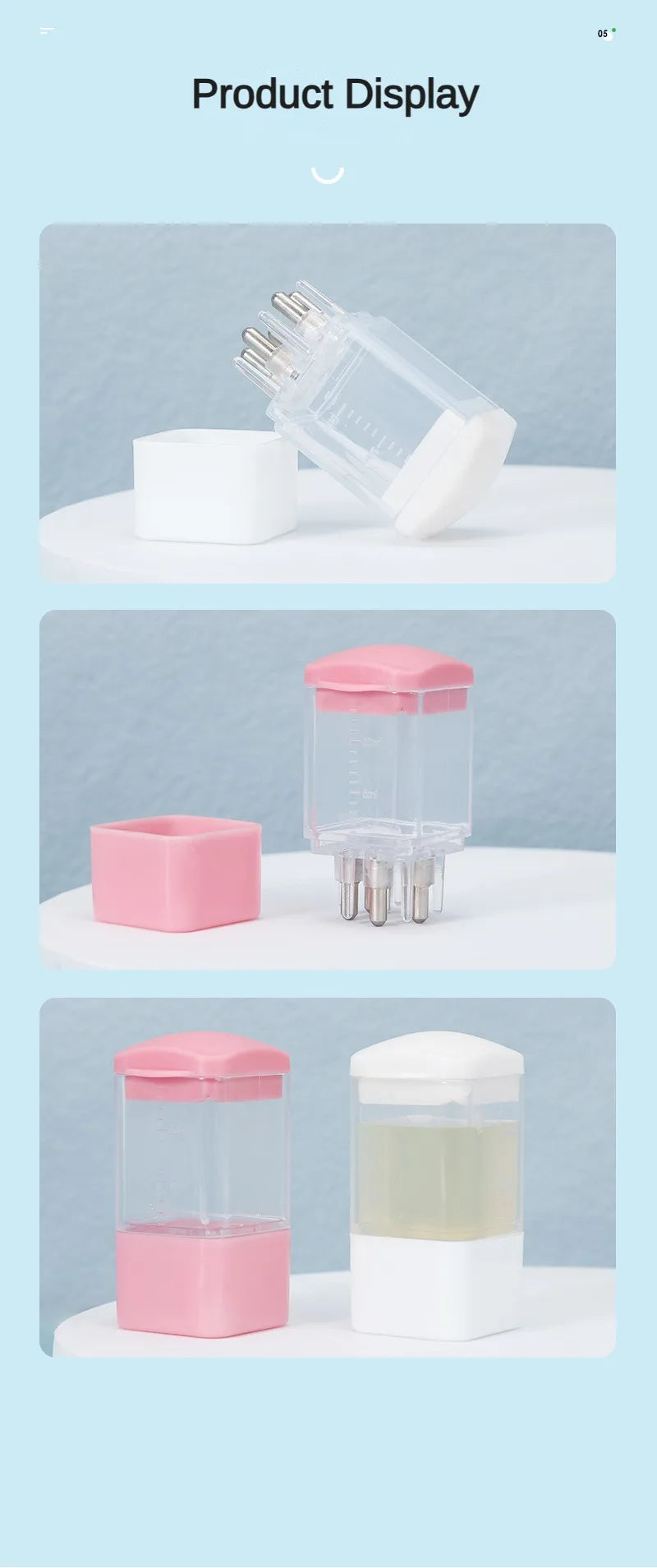Scalp Applicator Minoxidil 1-6ml Essence Hair Growth Fluid Ball Massage Head Drug Delivery Smear Liquid Guide Comb