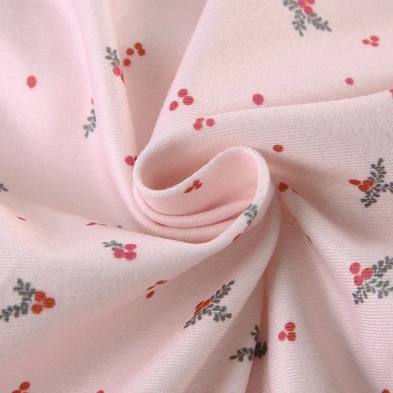 Women Sleepwear Pink Floral Lace Patchwork Two-piece Pajamas Set Sleeveless Camisoles and Slim Cute Shorts Loungewear