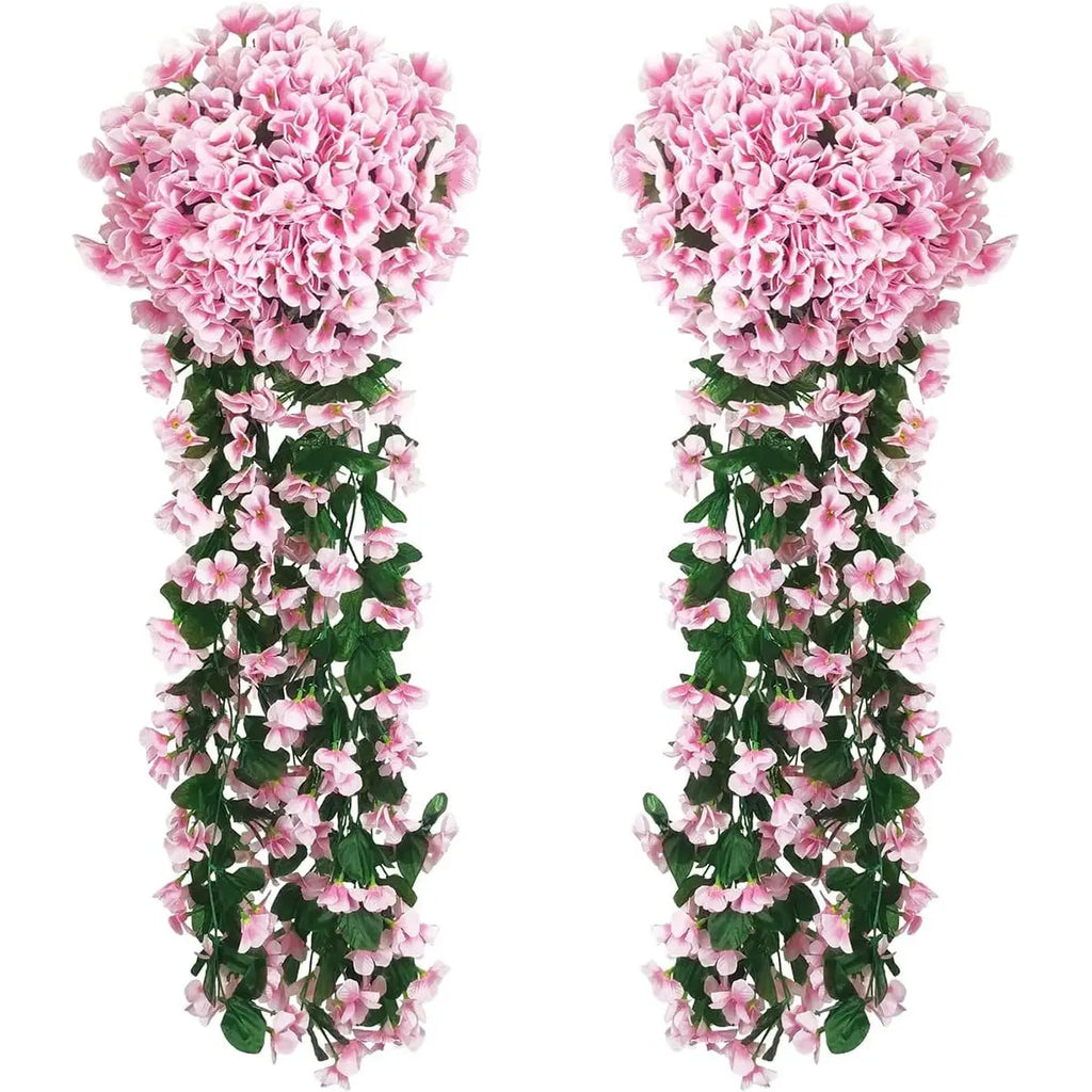1PC Artificial flowers Begonia plants bouquet suitable Long Vine for wall family room garden wedding indoor outdoor decoration