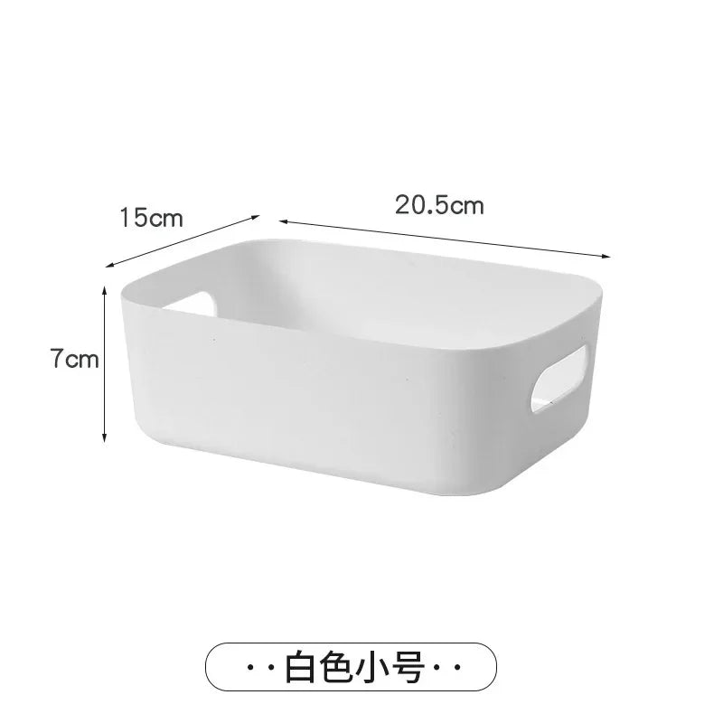 Foldable Storage Boxes Student Desktop Collapsible Crate Organizer Tape Stationery Cosmetic Rack Folding Storage Basket 1PC
