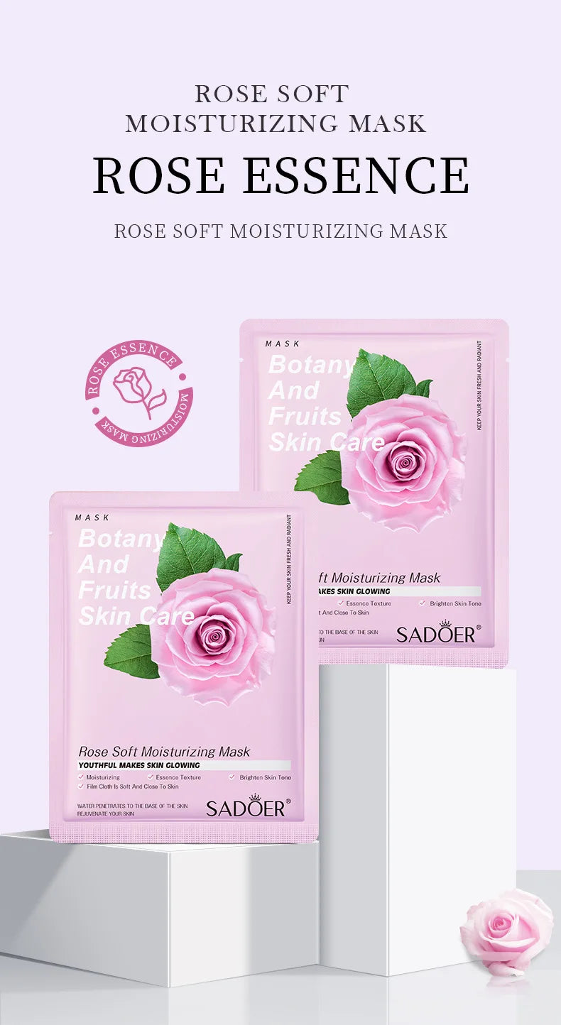8pcs Fruits Face Mask Beauty Facial Skincare Masks Moisturizing Firming Hydrating Facial Mask Face Care Korean Cosmetics