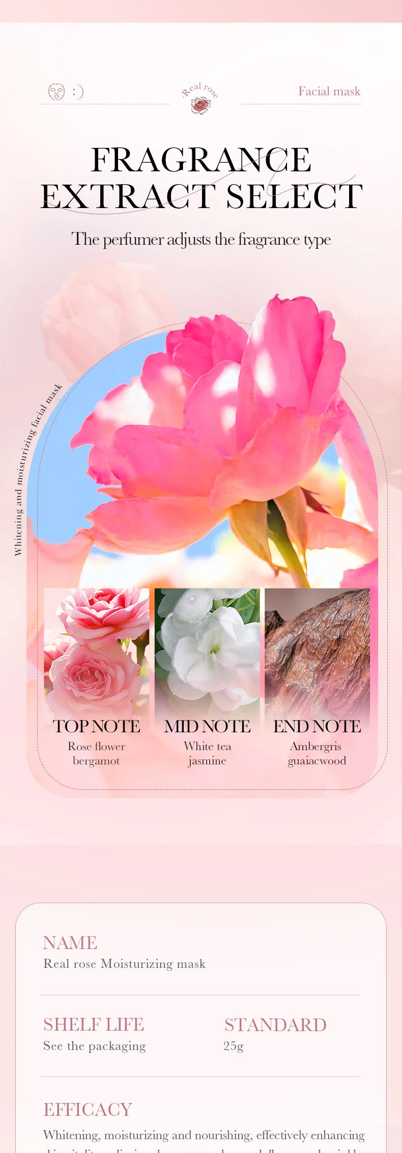 10pcs Fruit Floral Fragrance Face Mask Moisturizing Firming Hydrating Chamomile Blueberry Facial Masks For Face Skin Care
