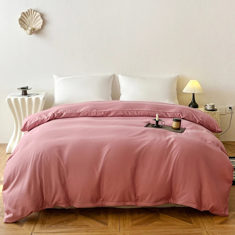 Ins Style Solid Color Duvet Cover Washed Bedclothes Comforter Cover Soft Bedding Quilt Covers 150x200cm / 200x230cm / 220x240cm