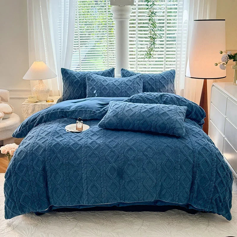 Warmth Duvet Cover Dual Use Blanket Warm Winter Blanket Soft Cozy Quilt Cover Plush Blankets for Beds Soft Cozy NO Pillowcases