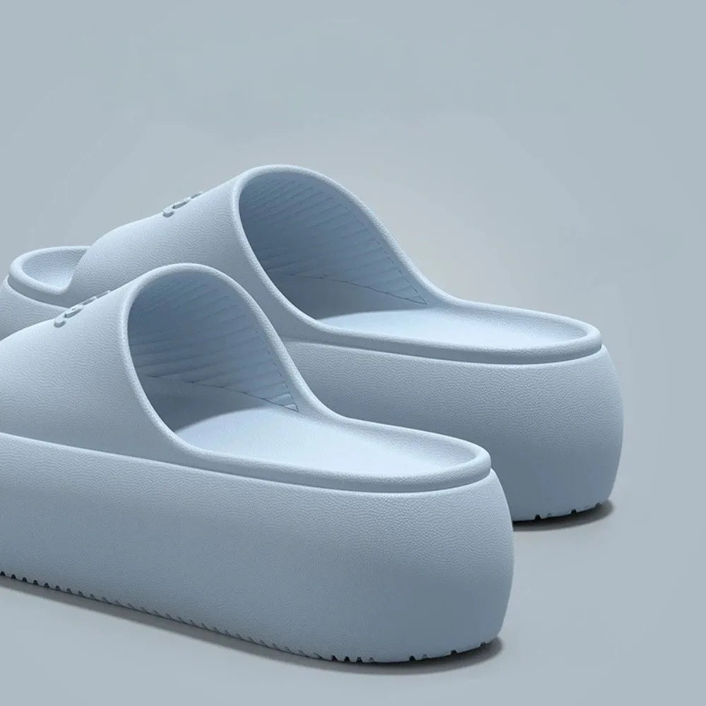 Fashion Non-slip Thick Sole Slippers Height Increasing Comfort Bathroom Slippers Summer Style Beach Sandals Summer Outdoor