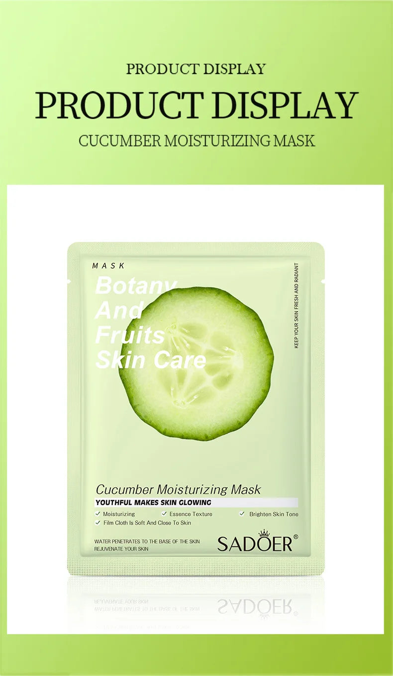 8pcs Fruits Face Mask Beauty Facial Skincare Masks Moisturizing Firming Hydrating Facial Mask Face Care Korean Cosmetics