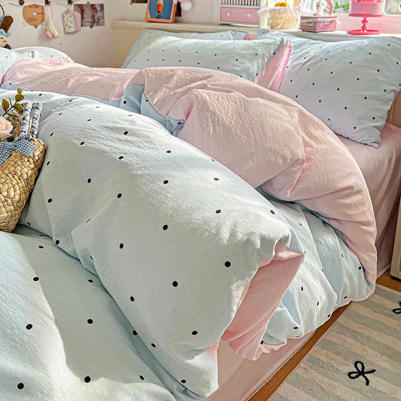 Double-layer Gauze Duvet Cover Single/Queen/King Flower Printed housse de couette Skin-friendly funda nordica 150 cama 이불커버