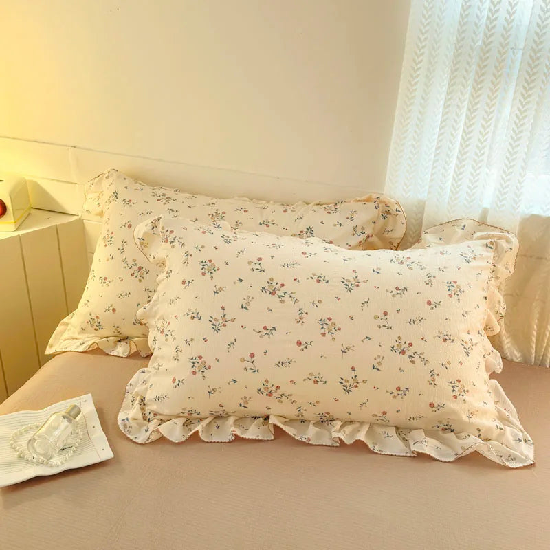 Bonenjoy Lace Duvet Cover Printed Home Quilts Cover Ruffles Comforter Covers Adults Kids Room Bedding (Pillowcase Need Order)