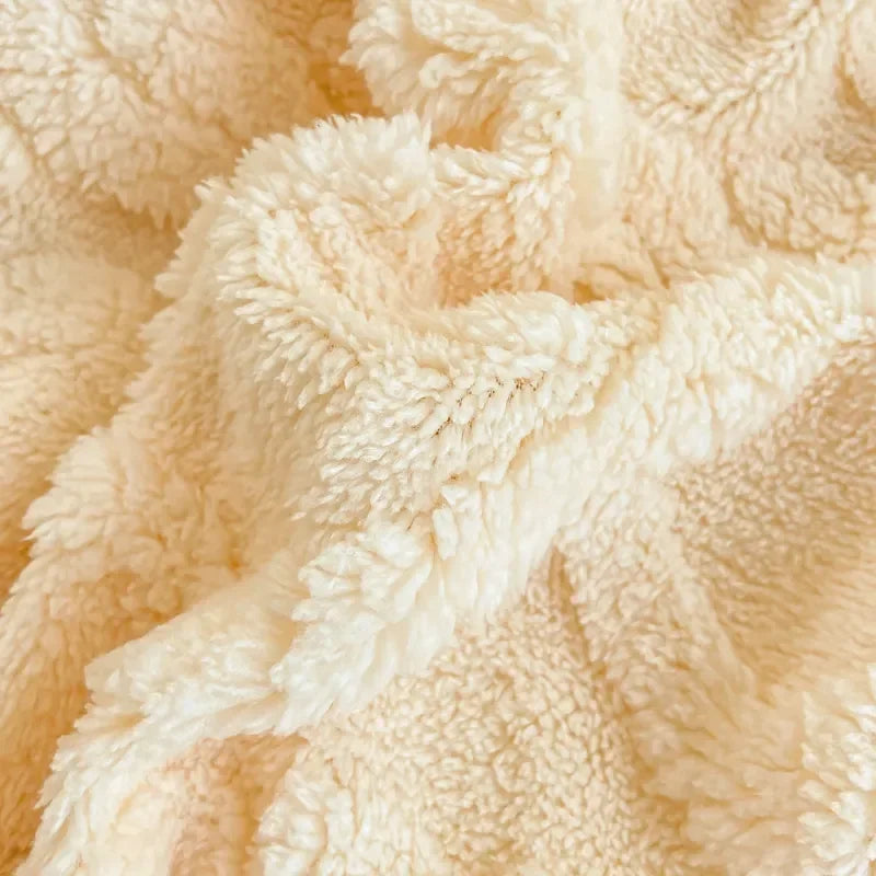 Taffel Velvet Duvet Cover for Winter Super Warm Soft Solid Color Comforter Cover Blanket Covers for Double Beds NO Pillowcase