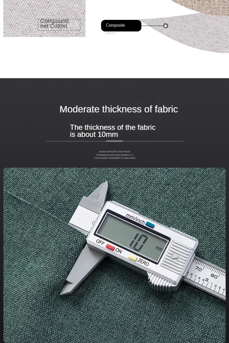 Thickened Plain Linen Fabric Fine By The Meter for Tablecloth Bags Pillow Cushion Cover Sewing Sofa Cloth Wearable Beige Gray