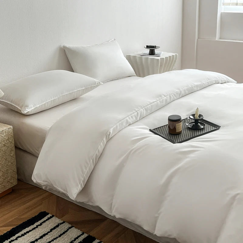 Ins Style Solid Color Duvet Cover Washed Bedclothes Comforter Cover Soft Bedding Quilt Covers 150x200cm / 200x230cm / 220x240cm