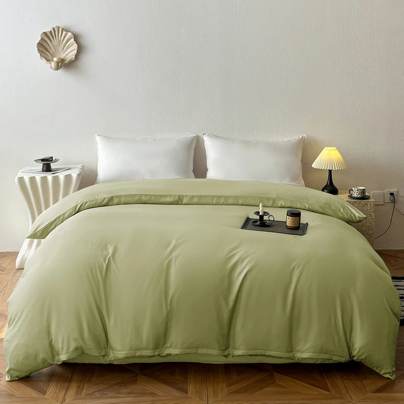 Ins Style Solid Color Duvet Cover Washed Bedclothes Comforter Cover Soft Bedding Quilt Covers 150x200cm / 200x230cm / 220x240cm
