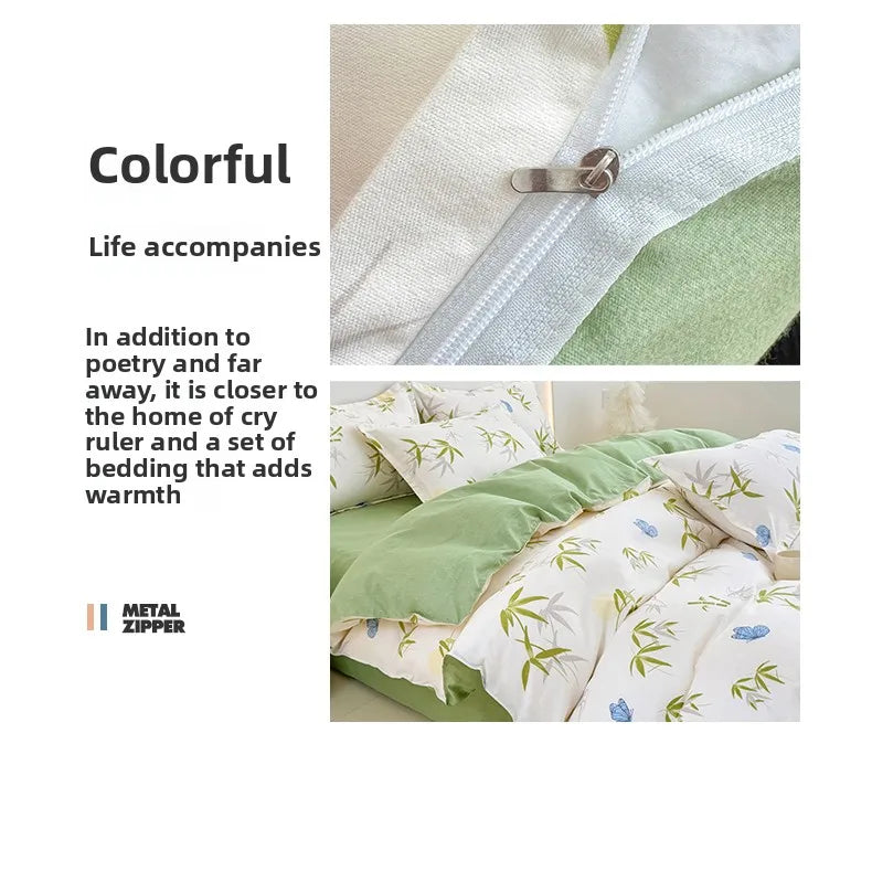 Spring 2025 Plant-based Cashmere Single Quilt Cover Printed Duvet Cover Skin-friendly and Breathable Bedding 150x200 220x240