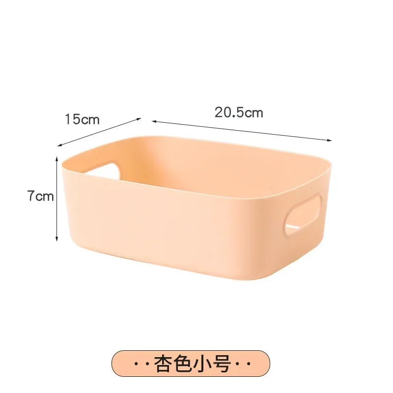 Foldable Storage Boxes Student Desktop Collapsible Crate Organizer Tape Stationery Cosmetic Rack Folding Storage Basket 1PC