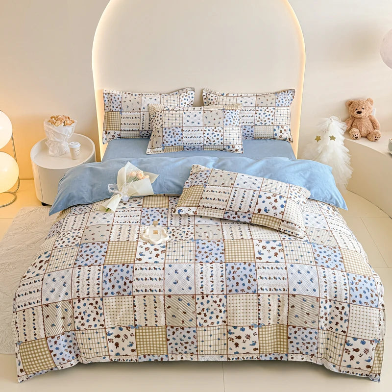 Spring 2025 Plant-based Cashmere Single Quilt Cover Printed Duvet Cover Skin-friendly and Breathable Bedding 150x200 220x240