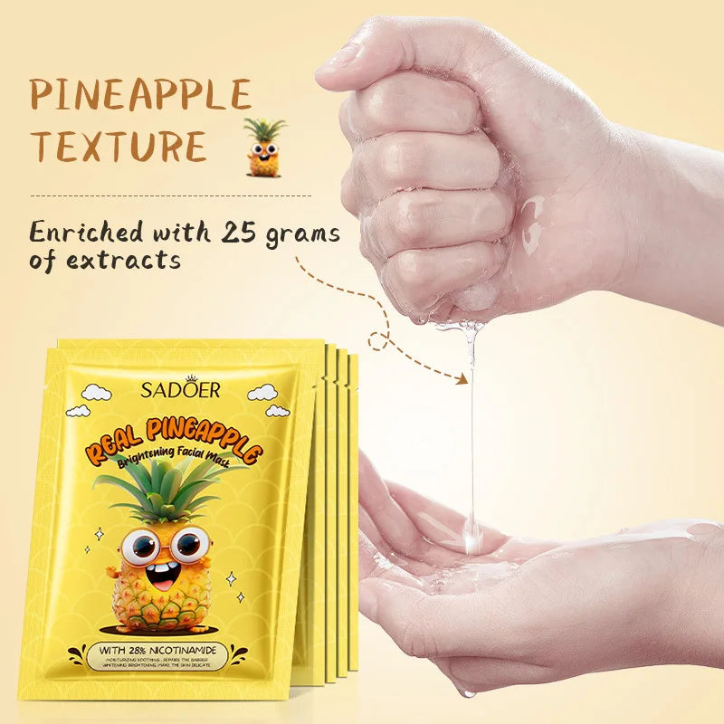 8pcs  Fresh Fruits Face Mask Facial Skincare Moisturizing Brightening Firming Hydrating Facial Masks for Face Skin Care
