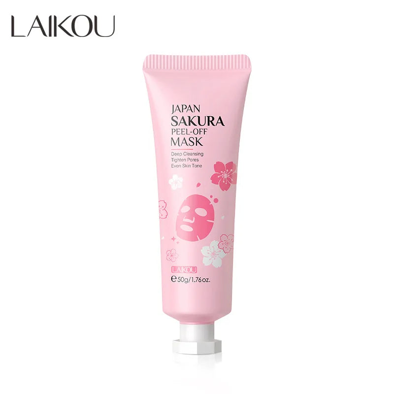 Sakura Peeling Face Mask Deep Cleansing Aging Anti Wrinkle Whitening Blackhead Removed Tear Off Mask Facial Skin Care 50g