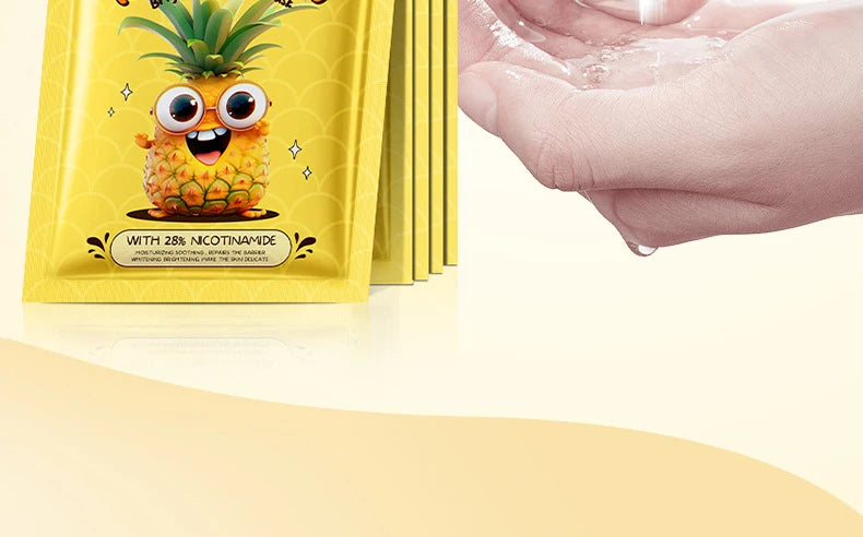 8pcs  Fresh Fruits Face Mask Facial Skincare Moisturizing Brightening Firming Hydrating Facial Masks for Face Skin Care