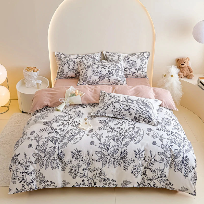 Spring 2025 Plant-based Cashmere Single Quilt Cover Printed Duvet Cover Skin-friendly and Breathable Bedding 150x200 220x240
