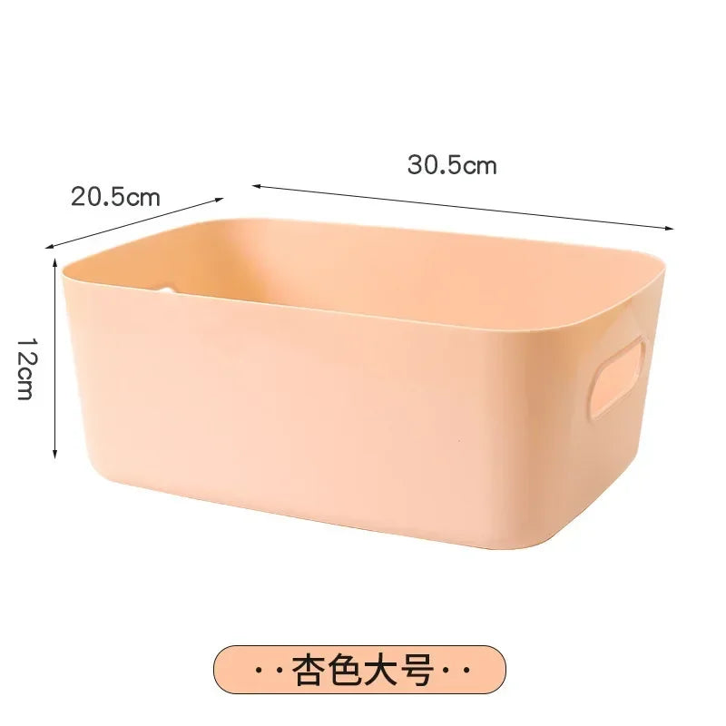 Foldable Storage Boxes Student Desktop Collapsible Crate Organizer Tape Stationery Cosmetic Rack Folding Storage Basket 1PC