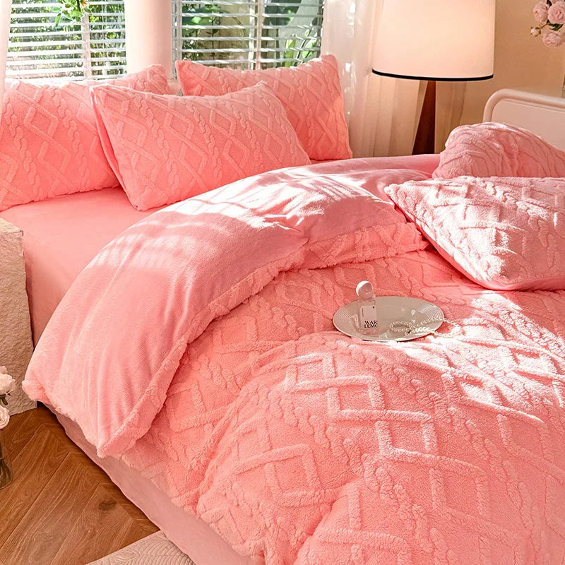 Warmth Duvet Cover Dual Use Blanket Warm Winter Blanket Soft Cozy Quilt Cover Plush Blankets for Beds Soft Cozy NO Pillowcases