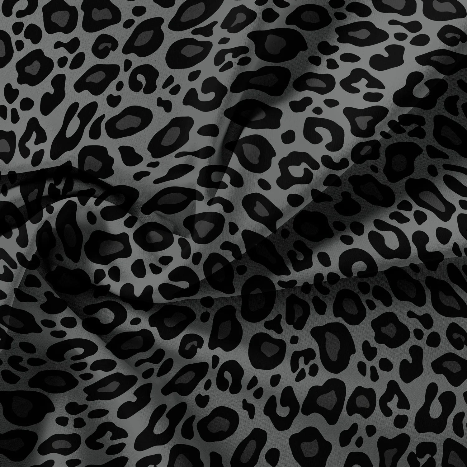 3pcs Dark Leopard Print Fashion Duvet Cover Set（1Duvet Cover + 2 Pillowwases） High-Definition Printed LuxuryBedding Set