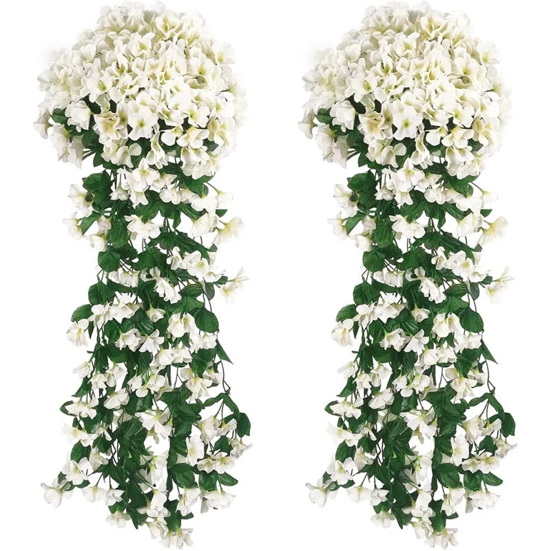 1PC Artificial flowers Begonia plants bouquet suitable Long Vine for wall family room garden wedding indoor outdoor decoration