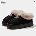 Fleece Lined Winter Slippers For Men Women With Ankle Cover Thick Sole Lightweight Eva Indoor Outdoor Warm Home Shoes Multiple C