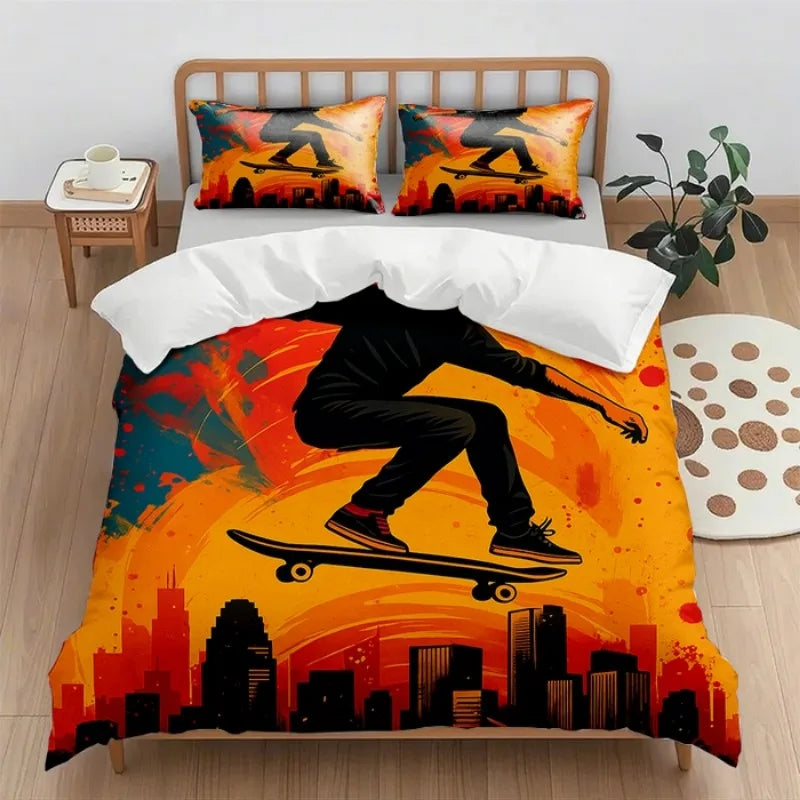 2025 new (Quilt cover + pillowcase) digital printing quilt cover set 2pcs/3pcs holiday gift household quilt cover without sheet