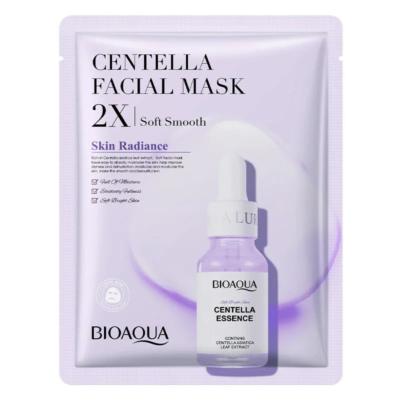20pcs Centella Collagen Face Mask Moisturizing Refreshing Sheet Masks Hyaluronic Acid Facial Mask Skin Care Products