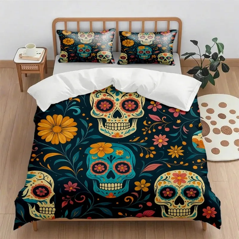 2025 new (Quilt cover + pillowcase) digital printing quilt cover set 2pcs/3pcs holiday gift household quilt cover without sheet